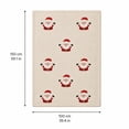 thumbnail image 3 of Sahpxhe Christmas Flannel Throw Blanket with Santa Claus Design,Ultra Soft Reversible Winter Blanket for Couch and Bed,Cozy Christmas Home Decor,59.1x39.4in B-L, 3 of 6