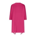 thumbnail image 5 of QATAINLAV Women 2025 Summer Cardigan, Loose Cover Ups Half Sleeve Shirt Fall Casual Solid Shawl Duster Tops Back To School Beach Outfits Ofertas en Walmart Hot Pink M, 5 of 6