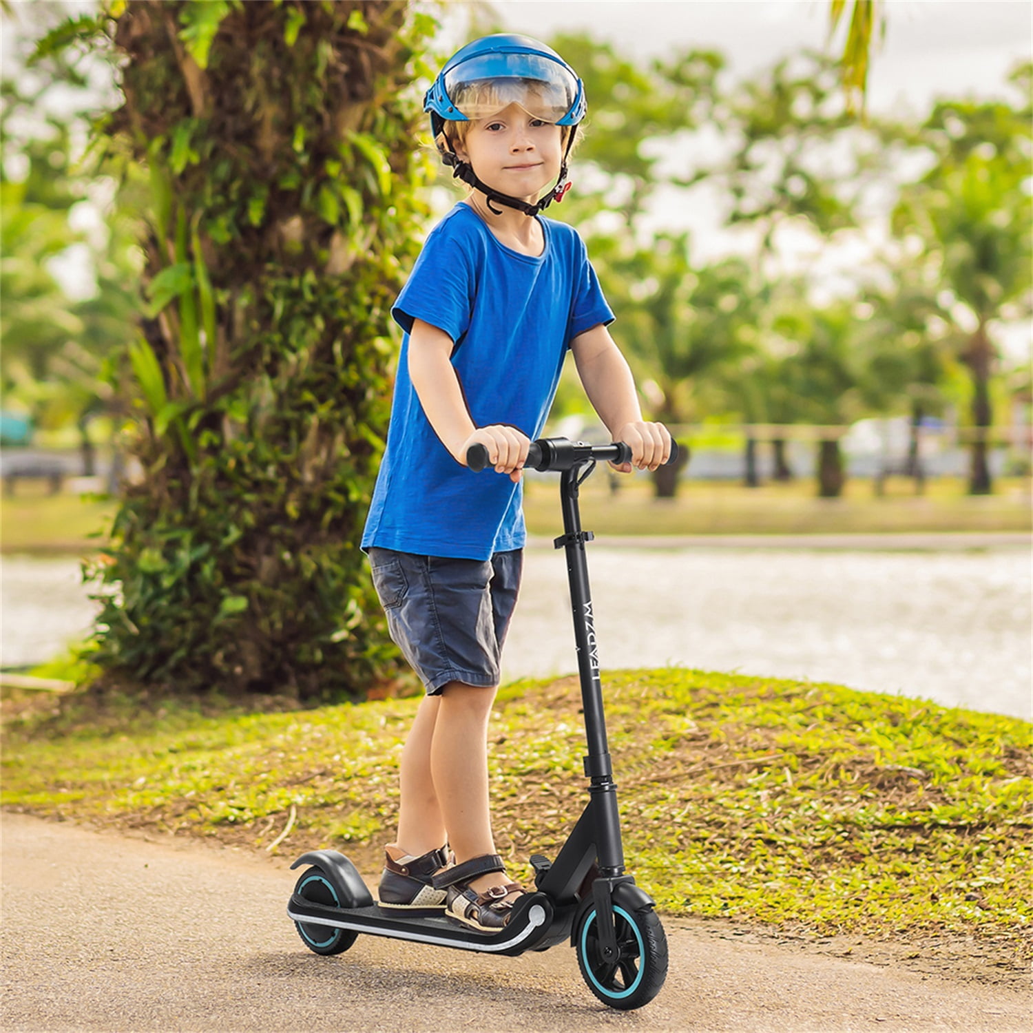 CIPACHO 33" Electric Scooter for Kids, Teens, Boys and Girls with Adjustable Handlebar, Kids Electric Scooter with Rechargeable Battery Best Gift for Kids, Black CIPACHO 33" Electric Scooter for Kids, Teens, Boys and Girls with Adjustable Handlebar, Kids Electric Scooter with Rechargeable Battery Best Gift for Kids, Black