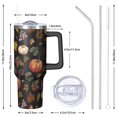 thumbnail image 3 of Maple Leaves 40oz Tumbler w/ Straw Lid - Stainless Steel Vacuum Insulated, Leakproof Handle Cup for Adults, 3 of 5