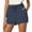 Blue, variant on Ovticza Women's Linen Blend Drawstring Shorts High Waisted 4" Inseam Summer Shorts Beige 2XL
