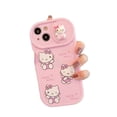 thumbnail image 2 of Fundas de teléfono con ventana deslizante 3D Sanrio Hello cat Kitty para iPhone 14 13 12 11 Pro Max XR XS MAX X contraportada, 2 of 4