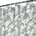 thumbnail image 4 of Marine Turtle Shower Curtain 72x72 Inch, Waterproof Polyester Fabric Ocean Theme Bathroom Curtain with Hooks, Sea Decor for Nautical Beach Bathroom, 4 of 5