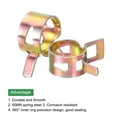 thumbnail image 4 of Uxcell ID 12mm 1/2inch Fuel Line Hose Clips, Pipe Clamps,Spring Hose Clamp,Low Pressure Air Clamp,Pack of 70(Rose Gold), 4 of 6