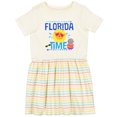 thumbnail image 3 of Inktastic Florida Time Summer Vacation Girls Toddler Dress, 3 of 5