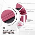 thumbnail image 4 of Ample Decor 2 Panel 46 x 63 inch 100% Polyester Blackout Curtains, Noise Reducing - Pink, 4 of 6