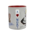 thumbnail image 3 of Oktoberfest Haus Multicolor Ceramic Coffee Mug with '' I Love Norway'' 12 oz, 3 of 6