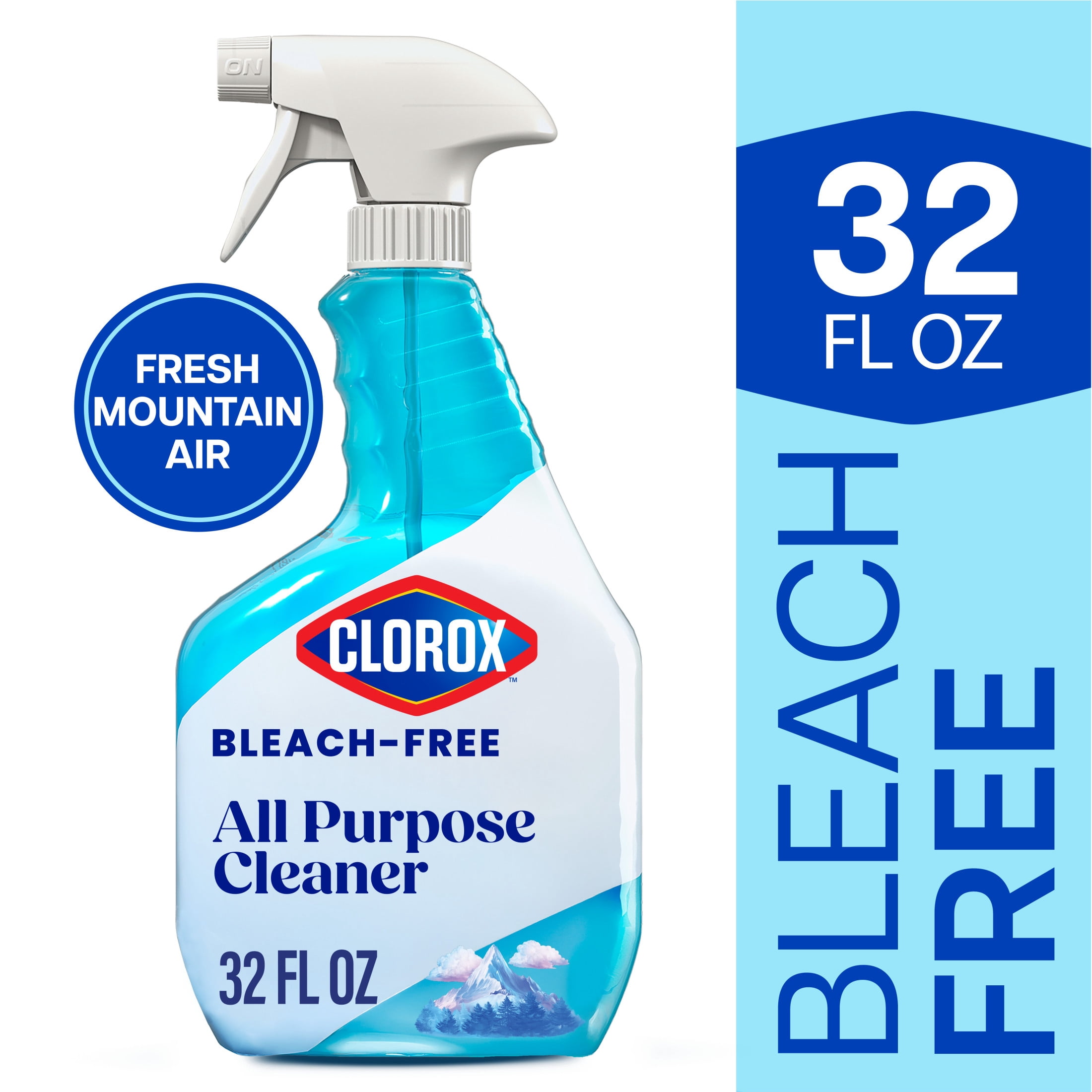 (2 pack) Clorox Bleach-Free All Purpose Cleaner, Fresh Mountain Air, 32 fl oz