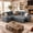 Light Gray, variant on CHITOOMA 85" L-Shaped Sectional Sleeper Sofa with Storage Seat, 5-Seat Chenille Pull-Out Couch Bed with USB Ports & Cup Holders, Dark Gray