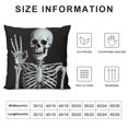 thumbnail image 5 of COMIO  Skull Human Skeleton Throw Pillow Cover Human Skeleton Posing Decorative Pillow Case Cushion Cover Home Sofa Decor Pillow Cover, 5 of 5