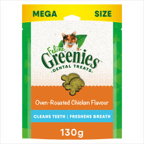 Feline Greenies Oven Roasted Chicken Natural Dental Cat Treats