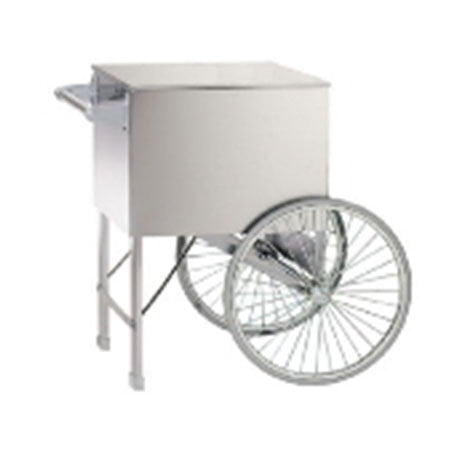 Gold Medal 2015ST Chariot à Maïs Soufflé avec Roues à 2 Rayons, Acier Inoxydable, 38 Pouces x 27 Pouces