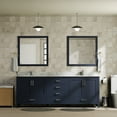 thumbnail image 2 of Jacques 80 in. W Navy Blue Double Bath Vanity, Carrara Marble Top, and Faucet Set, 2 of 4