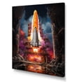 thumbnail image 2 of Designart "Rhythmic Rocketship I" Rocketship Canvas Print, 2 of 5