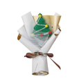 thumbnail image 1 of Ramo de rosas y bayas de Papá Noel hecho a mano con crochet, regalo para amigas y mujeres, perfecto para decoración navideña, decoración del hogar y fiestas, 1 of 5