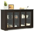 thumbnail image 1 of Costway Armoire de Rangement de Cuisine Buffet Bahut avec Porte Coulissante Brun, 1 of 10