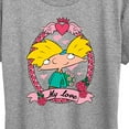 thumbnail image 3 of Hey Arnold! - Valentine's My Love - Women's Short Sleeve Graphic T-Shirt, 3 of 5