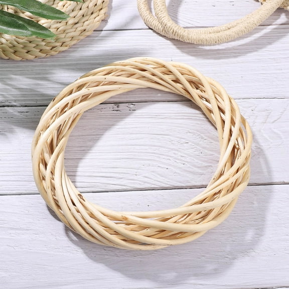 ELAYARD Grapevine Wreath Form Natural Wood Color Craft Decoration for Home, Weddings, Seasonal and Holiday Use 1 Piece