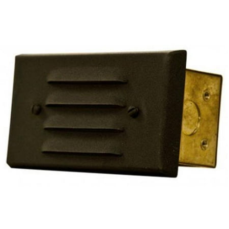 

21 watt Recessed Louvered Down Brick Step & Wall Fixture Black - 12V