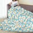 thumbnail image 6 of Sikiie Daisy Floral A Ultra-Soft Micro flannel Blanket Luxury All Seasons Warm Blanket for Bedding Sofa and Travel (4 sizes)-80"x60", 6 of 7