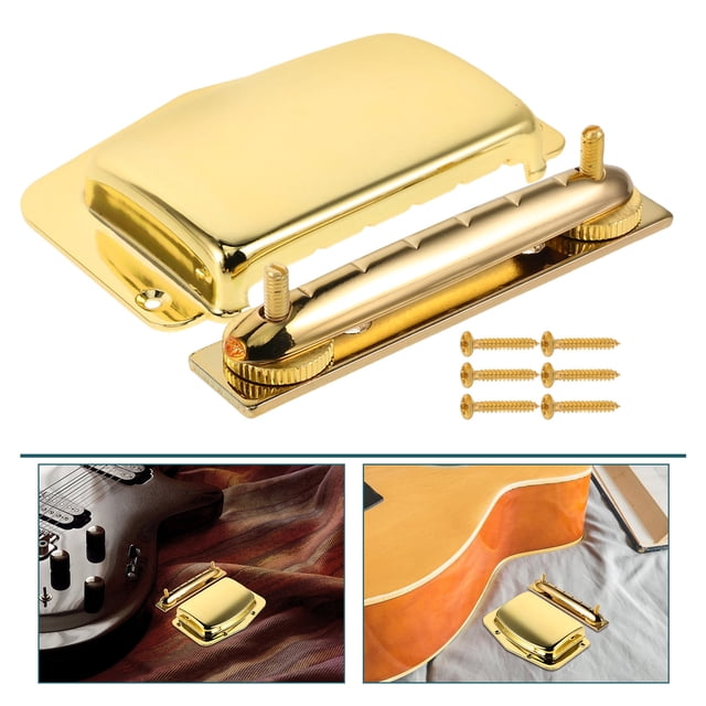 ETHZZLE Adjustable Metal Bridge Cover for Electric Guitar Universal Fit Protective Guitar Accessory