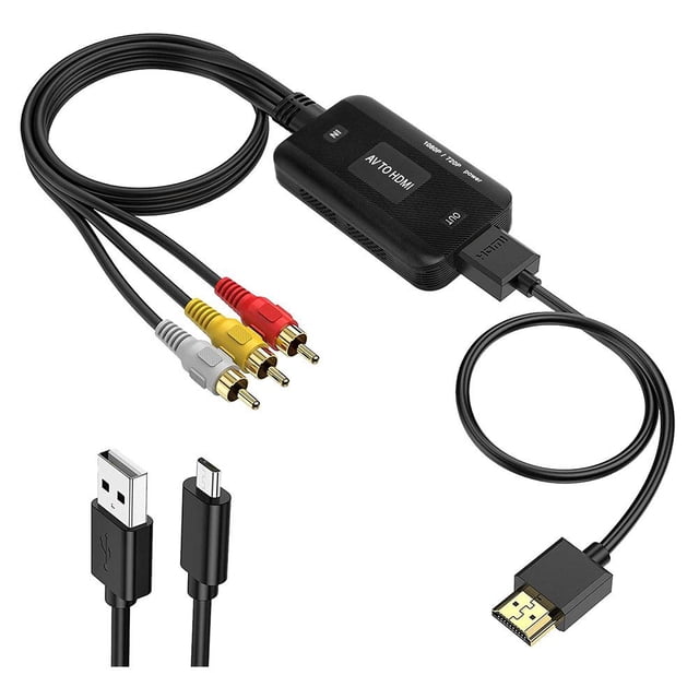 【Av Male】HostUsb1m Hdmi Cable Av Video Converter 1080p Sanlian Rca Monitoring Game Set-Top Box Transfer Tv Adapter Cable