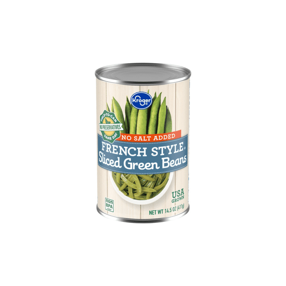 KR No Salt Added French Style Sliced Green Beans 14.5 oz