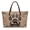 Aztec Bear Paw Print, variant on Bear Maple Leaf Print Top Handle Bag for Women Lightweight Tote Bag Casual Top Handle Satchel with Inner Pocket for Shopping Business