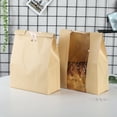 thumbnail image 2 of CSChome Kraft Paper Bread Bags Kraft Paper Bread Bags 50Pcs Toast Food-Grade Kraft Bread with Clear Window Bread Packaging for Bakery Food-grade Bread Bags, 2 of 6