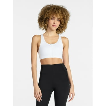 Avia Women's High Support Zip Front Sports Bra, Sizes XS-XXXL