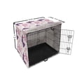 thumbnail image 6 of Floral Dog Crate Cover, Delicate Illustration of Flowers and Butterflies, Easy to Use Pet Kennel Cover Small Dogs Puppies Kittens, 7 Sizes, Purple Pink White, by Ambesonne, 6 of 6