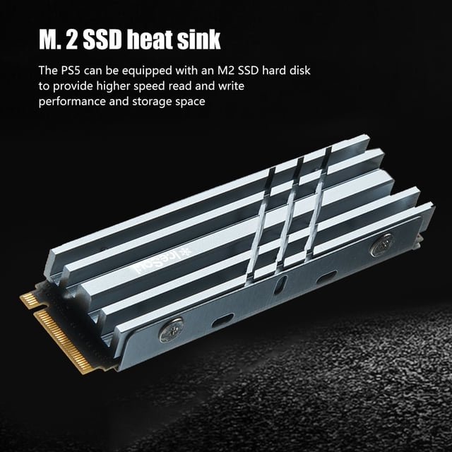 Disipador De Calor De Enfriamiento Enfriador de aluminio Disco duro de estado sólido M.2 Disipador de calor SSD para NVME 2280 (gris)
