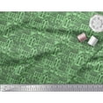 thumbnail image 2 of Soimoi Green Cotton Voile Fabric Architectural Structure Architectural Print Fabric by the Yard 56 Inch Wide, 2 of 3