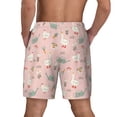 thumbnail image 2 of Lsque Mens Swim Trunks Chicken And Goose Pattern - Bathing Suit Compression Liner - Beach Swim Shorts Swimwear - (S-3XL) - Stretch Quick Dry -Large, 2 of 9