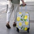 thumbnail image 3 of Yellow Lemon Fruit Tiles Blue Pattern Luggage Cover Fashion Suitcase Cover Baggage Covers Fit 25-28 Inch Luggage (Go Travel), 3 of 5