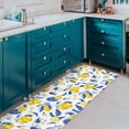 thumbnail image 7 of Lemon Kitchen Rugs and Mats Set of 2, Blue and Yellow Lemon Summer Farmhouse Non-Skid Washable for Kitchen Floor Sink Mats Decor and Accessories 17"x30"+17"x47", 7 of 7