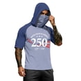 thumbnail image 3 of Homeyce 4th of July Fishing Hoodies for Men Upf 50+ UV Rash Guard Sun Shirts Short Sleeve Summer Lightweight Fishing Hoodies with Mask,Green 2XL, 3 of 3
