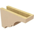 thumbnail image 5 of 4"W x 12"D x 8"H Classic Asheboro Rough Cedar Woodgrain TimberThane Corbel, Primed Tan, 5 of 6