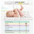 thumbnail image 4 of Changing Pad Cover Sheets Set, 2 Pack, Universal Fitted Changing Table Covers for Boys and Girls, Comfortable Cozy Cradle Sheets, Breathable Soft Jersey Cotton, Fitted 32x15x5 Inches Pads, 4 of 6