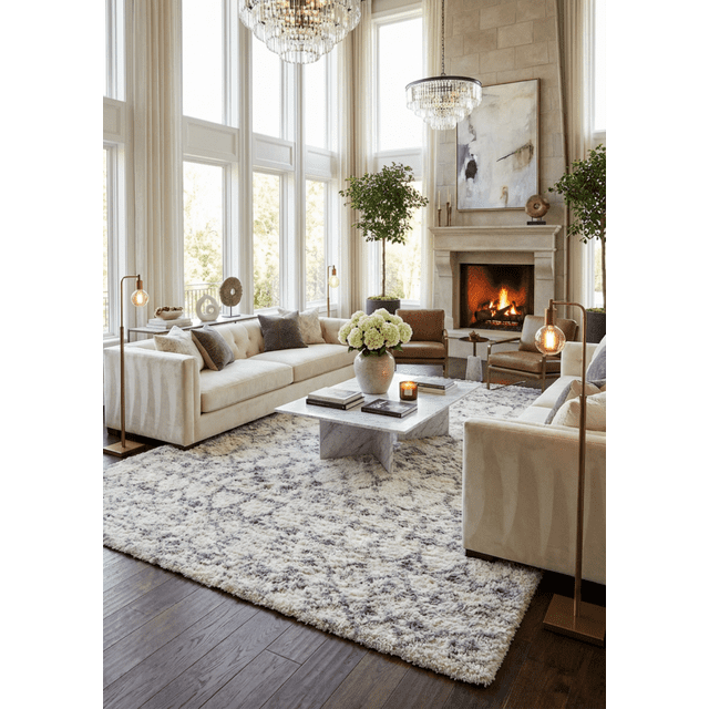 Rug Branch Retro Collection Modern Southwestern Area Rug