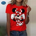 thumbnail image 3 of Camiseta de mujer Harajuku con estampado gráfico de manga corta, ropa para mujer, nueva camiseta de mujer de los años 90, ropa de moda con estampado de Mickey Mouse, 3 of 4