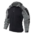 thumbnail image 1 of Camisa táctica para hombre, camiseta de combate militar de camuflaje estadounidense, ropa de caza y acampada para Airsoft y Paintball, 1 of 4