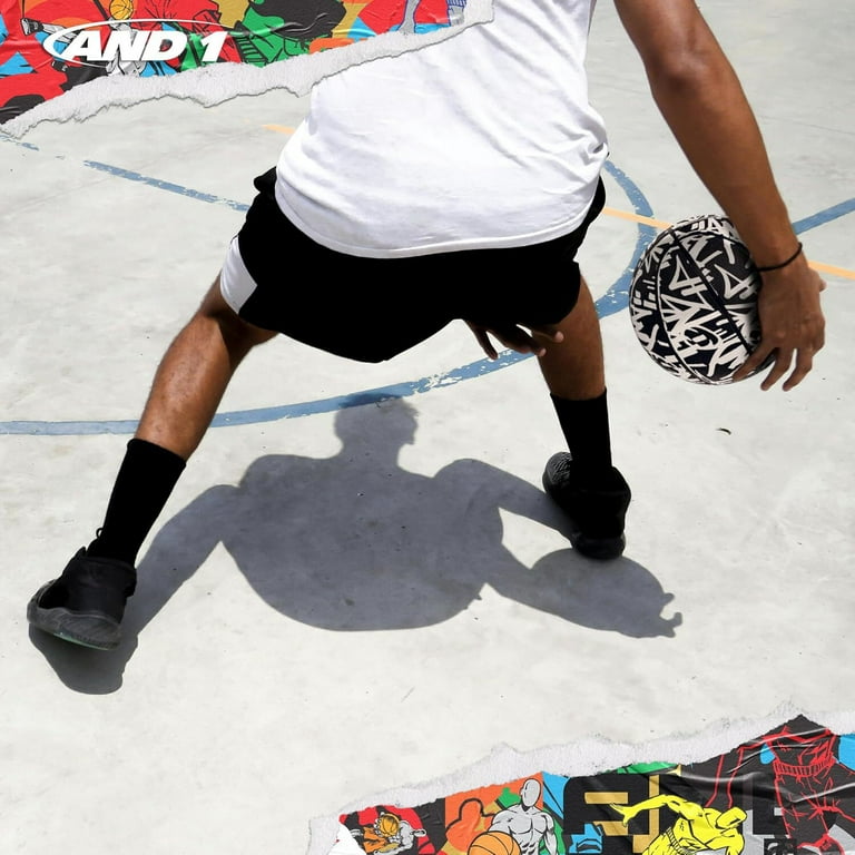 AND1 Fantom Graffiti Rubber Basketball, Size 7 (29.5