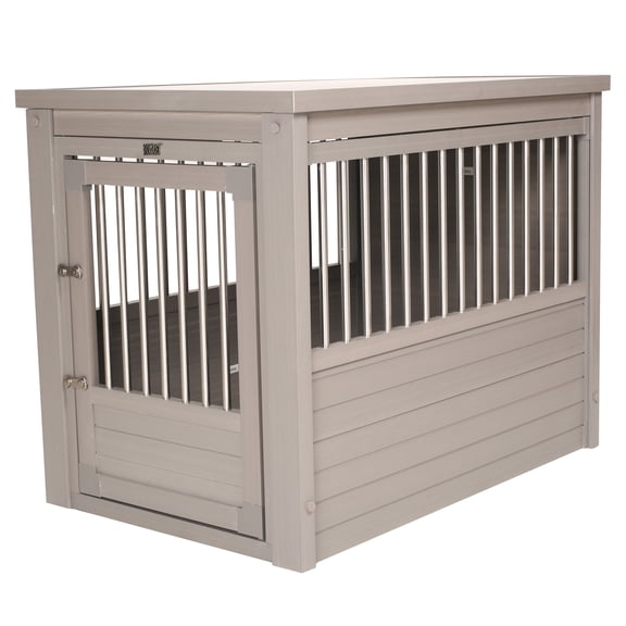 Open Box New Age Pet ECOFLEX® InnPlace Dog Crate & End Table, Indoor Furniture Style Pet Kennel