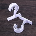 thumbnail image 4 of SHISUYAN 2PCS Curtain Rod Aluminium Alloy Thick Single Bracket Mounting Bracket(White), 4 of 8