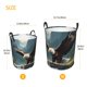 thumbnail image 3 of Balery Forest River Bald Eagle Cesta de ropa redonda con asas, impermeable, independiente, para ropa, juguetes, dormitorio y familia-Medium, 3 of 6