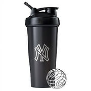 Fitness Plastic Black (NY) Gym Blender Shaker Bottle Pro Series Perfect for protein drinks and pre-workouts, 20oz Black