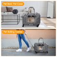 iMounTEK Cat Dog Carrier on Wheels Airline Approved Rolling Pet Carrier