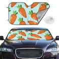 thumbnail image 2 of Uemuo Cartoon Carrot Pattern Accordion Car Windshield Sun Shade, Foldable Reflective Sun Visor for Car, Reflector Windshield Sunshade-Small, 2 of 7