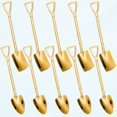thumbnail image 1 of 10PCS Gold Shovel Shape Spoons, Stainless Steel Tea Coffee Spoon Dessert Spoon, Mini Cute Mixing Spoon Sugar Spoon Cake Spoon Ice Cream Spoon, Tea Set Small Gift Tableware, 1 of 5